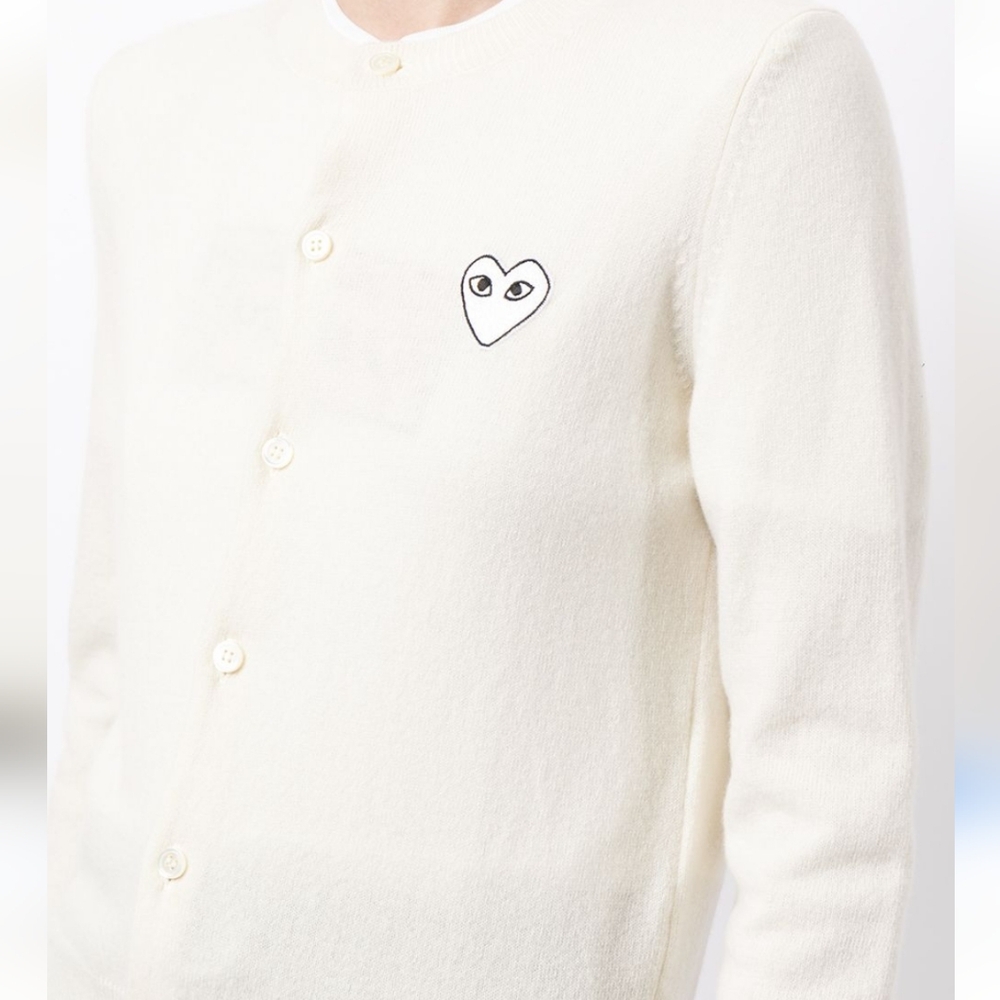 Comme Des Garçons Play Heart Cardigan